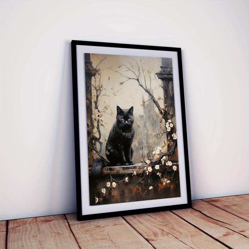 Halloween Canvas Poster Modern Art Ghost Castle Print