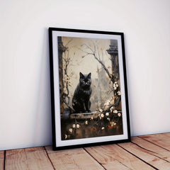 Halloween Canvas Poster Modern Art Ghost Castle Print