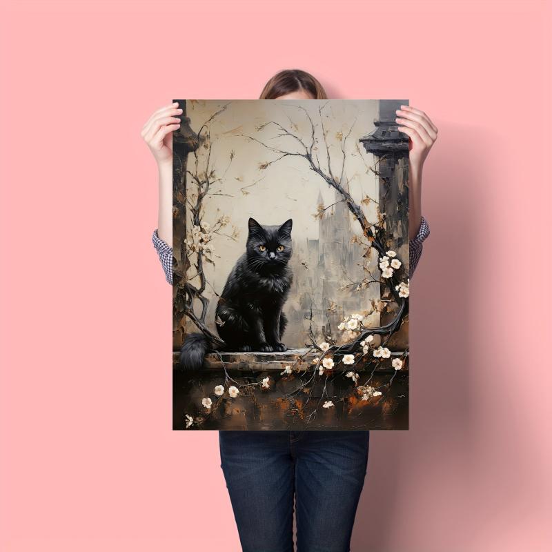 Halloween Canvas Poster Modern Art Ghost Castle Print