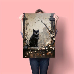 Halloween Canvas Poster Modern Art Ghost Castle Print