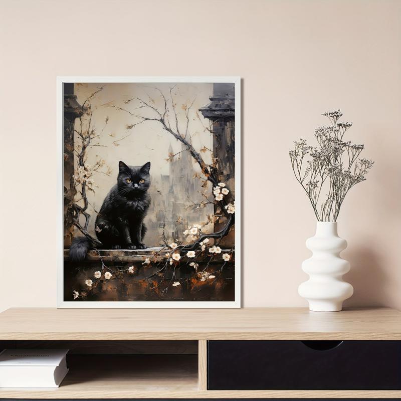 Halloween Canvas Poster Modern Art Ghost Castle Print