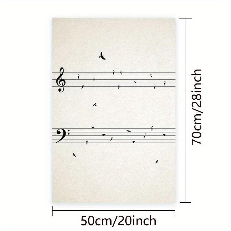 Music With Birds Vintage Poster Canvas Painting Art