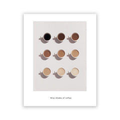 Coffee Guide Poster Definition Prints Kitchen Wall Decor 12x8inch