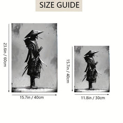 2pcs Samurai Canvas Mystical Grey Posters for Home Decor