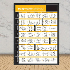 Bodybuilding Gym Dumbbell Exercise Training Chart Poster