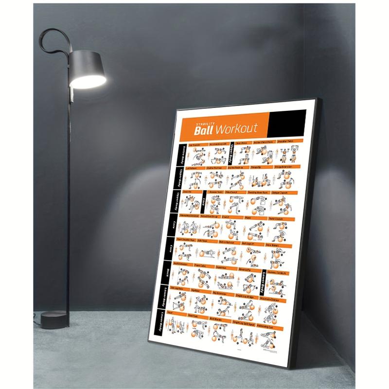 Bodybuilding Gym Dumbbell Exercise Training Chart Poster