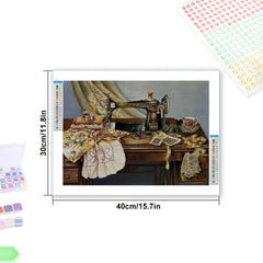 Sewing Machine Rhinestone Art Kit Diamond Painting Kit