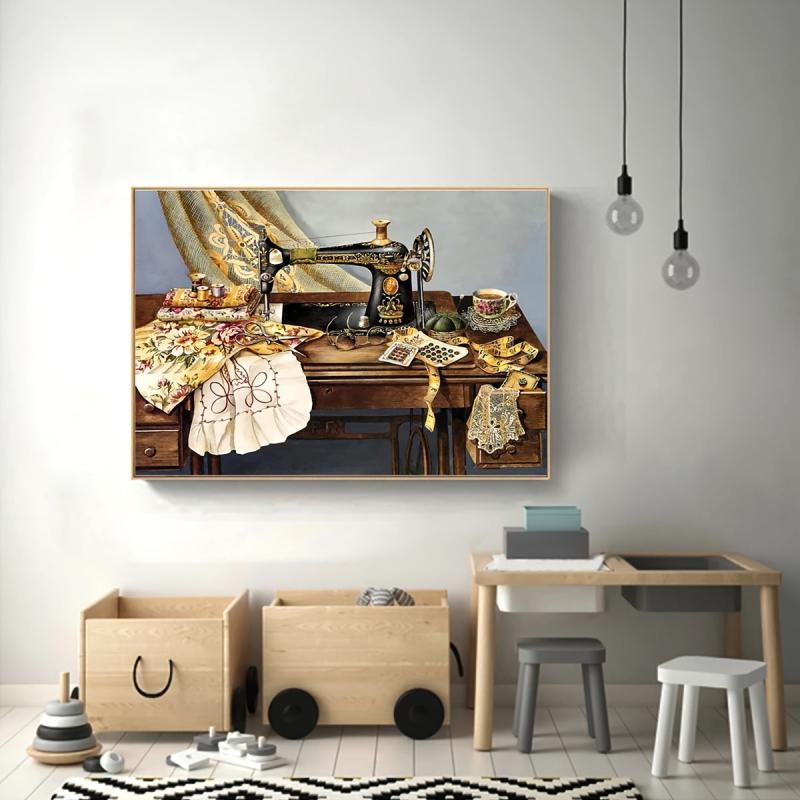 Sewing Machine Rhinestone Art Kit Diamond Painting Kit