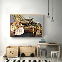 Sewing Machine Rhinestone Art Kit Diamond Painting Kit