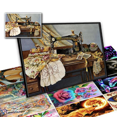 Sewing Machine Rhinestone Art Kit Diamond Painting Kit
