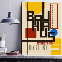 Bauhaus Exhibition Poster Abstract Art Canvas Print