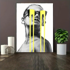 Abstract Character Painting On Canvas Wall Art