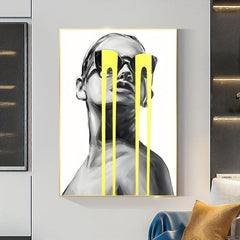 Abstract Character Painting On Canvas Wall Art
