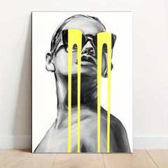 Abstract Character Painting On Canvas Wall Art