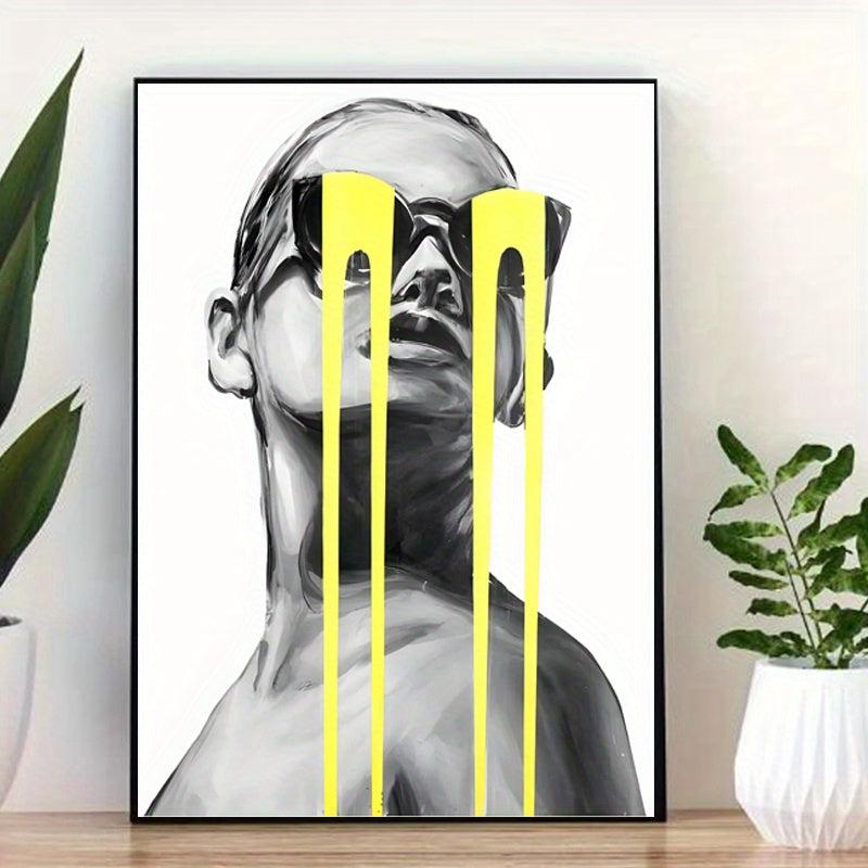 Abstract Character Painting On Canvas Wall Art