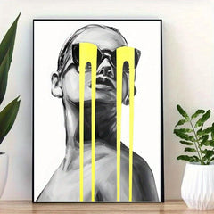 Abstract Character Painting On Canvas Wall Art