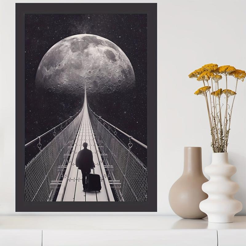 Canvas Poster Modern Art Space Travel Poster 20x30 Cm Room Decoration Painting