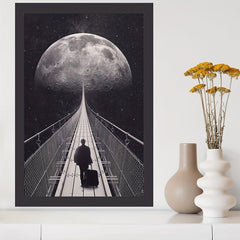 Canvas Poster Modern Art Space Travel Poster 20x30 Cm Room Decoration Painting