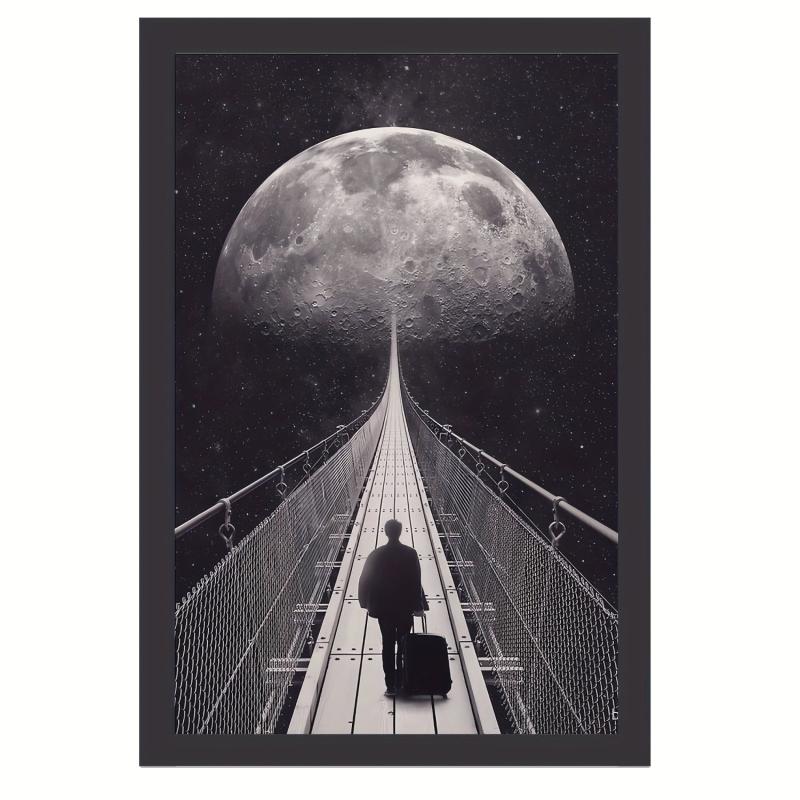 Canvas Poster Modern Art Space Travel Poster 20x30 Cm Room Decoration Painting