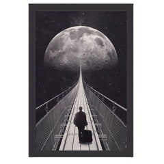 Canvas Poster Modern Art Space Travel Poster 20x30 Cm Room Decoration Painting