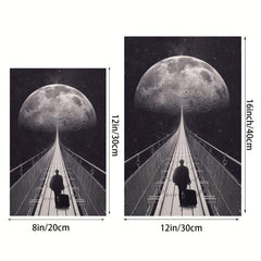 Canvas Poster Modern Art Space Travel Poster 20x30 Cm Room Decoration Painting