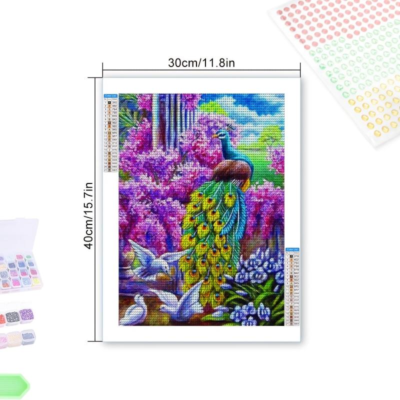 Bird Diamond Painting Kit for Adults - DIY Embroidery Craft with Round Diamonds