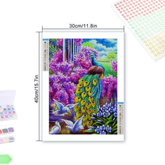 Bird Diamond Painting Kit for Adults - DIY Embroidery Craft with Round Diamonds