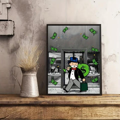 Pop Graffiti Art Canvas Print for Bedroom Wall Decoration 15.7x23.06in