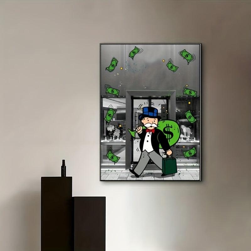 Pop Graffiti Art Canvas Print for Bedroom Wall Decoration 15.7x23.06in