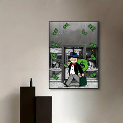 Pop Graffiti Art Canvas Print for Bedroom Wall Decoration 15.7x23.06in