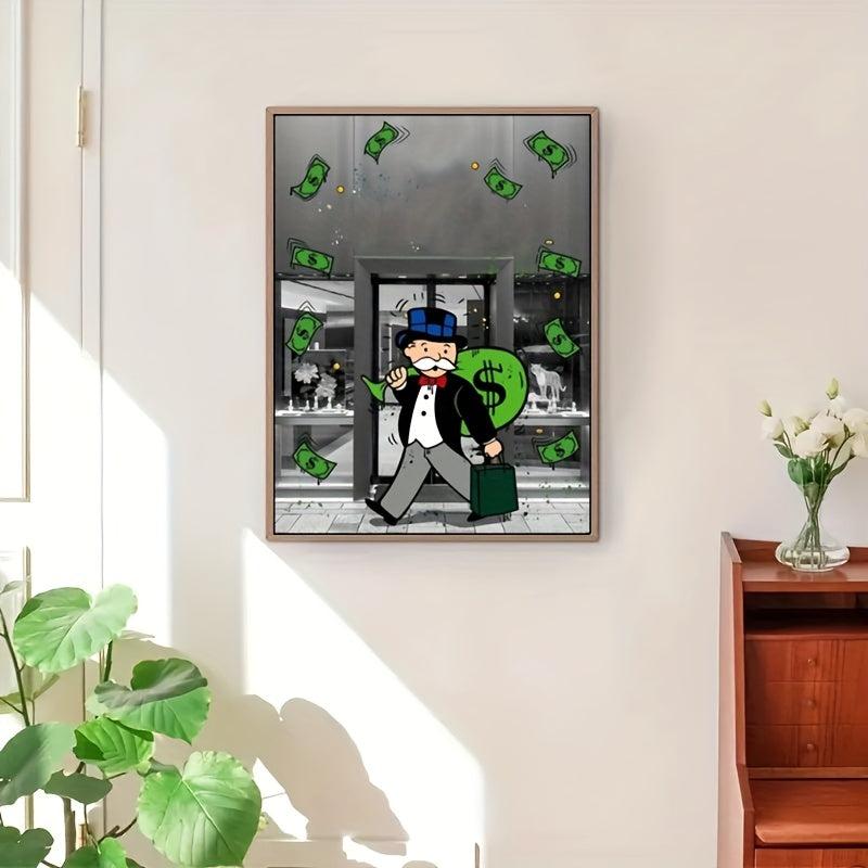 Pop Graffiti Art Canvas Print for Bedroom Wall Decoration 15.7x23.06in