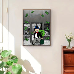 Pop Graffiti Art Canvas Print for Bedroom Wall Decoration 15.7x23.06in