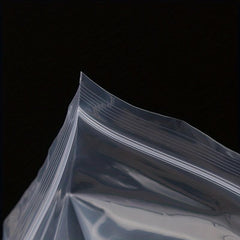 100pcs Clear Zip Lock Storage Bags Heavy Duty Transparent Plastic Zip Package