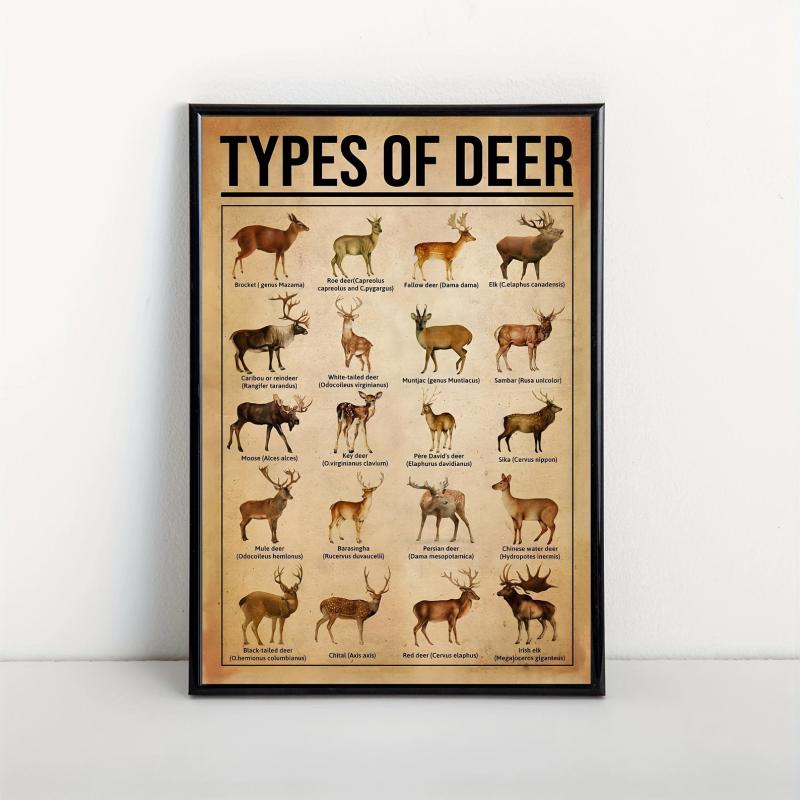 Reindeer Knowledge Canvas Poster - Home Decor
