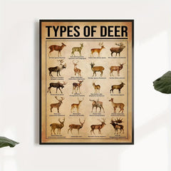 Reindeer Knowledge Canvas Poster - Home Decor