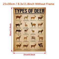Reindeer Knowledge Canvas Poster - Home Decor