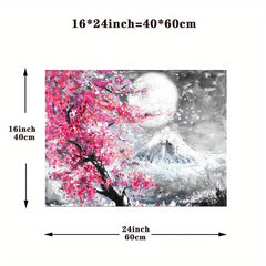 Japanese Temple in Autumn Canvas Poster 12x16 Inch