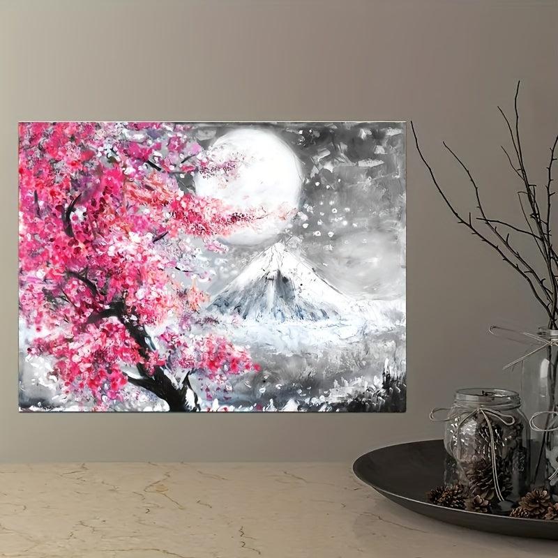 Japanese Temple in Autumn Canvas Poster 12x16 Inch