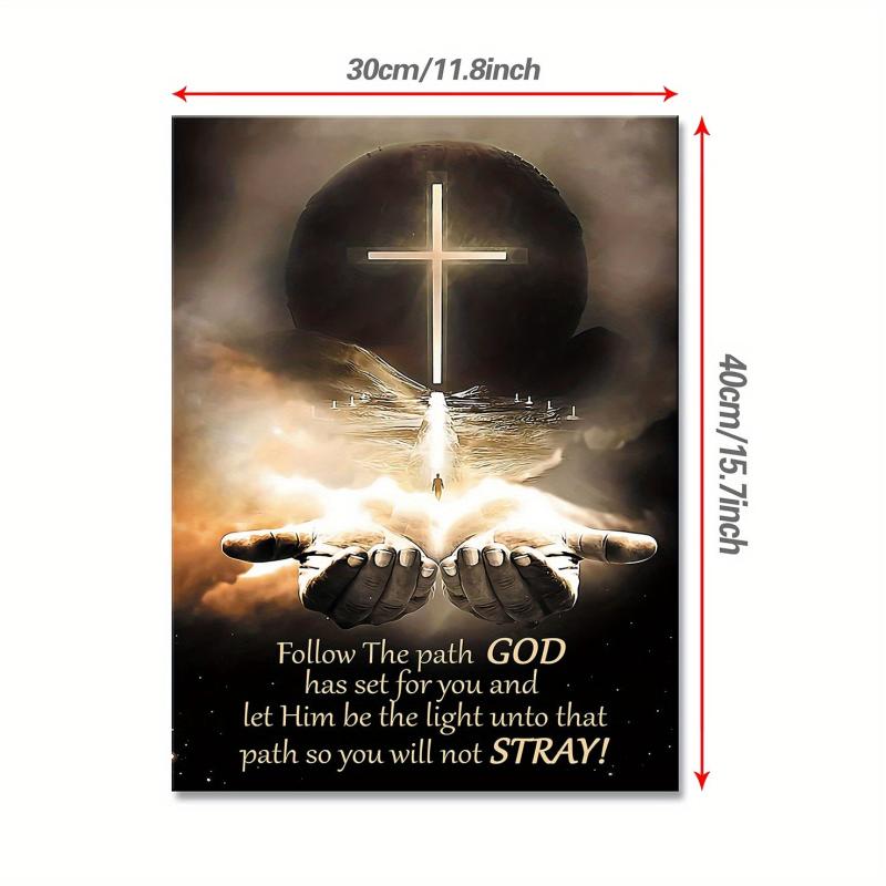 God's Path Canvas Print with Scripture for Bedroom
