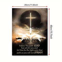 God's Path Canvas Print with Scripture for Bedroom