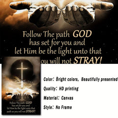 God's Path Canvas Print with Scripture for Bedroom