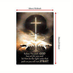 God's Path Canvas Print with Scripture for Bedroom