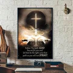 God's Path Canvas Print with Scripture for Bedroom