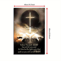 God's Path Canvas Print with Scripture for Bedroom