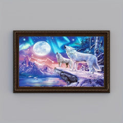 7 9x11 8 Inches DIY Diamond Painting Animals Wolfs