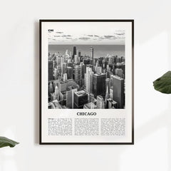 Canvas Poster Vintage Art Chicago City Print Chicago Wall Art Poster