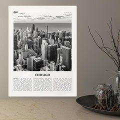 Canvas Poster Vintage Art Chicago City Print Chicago Wall Art Poster