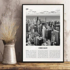Canvas Poster Vintage Art Chicago City Print Chicago Wall Art Poster