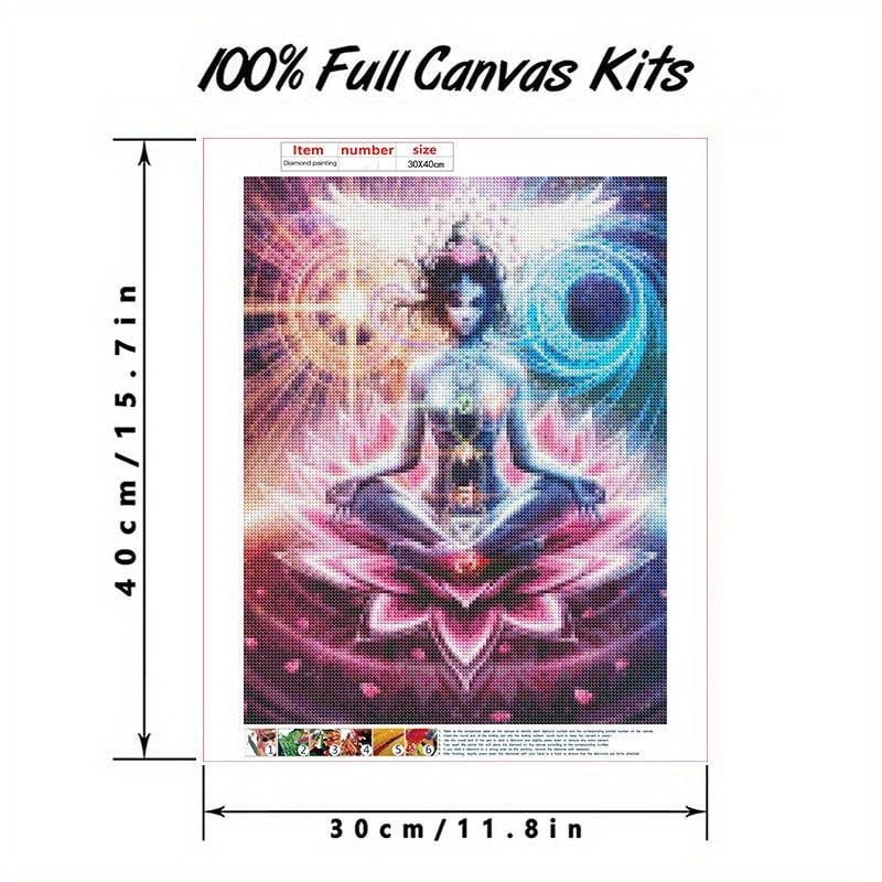 Lotus Buddha Diamond Painting Kit for Adults 5D Round Full Drill
