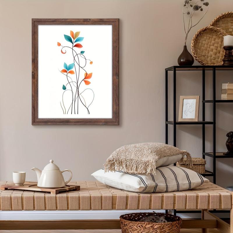 Canvas Poster Modern Flower Art Decorative Painting Fall Decor Room D